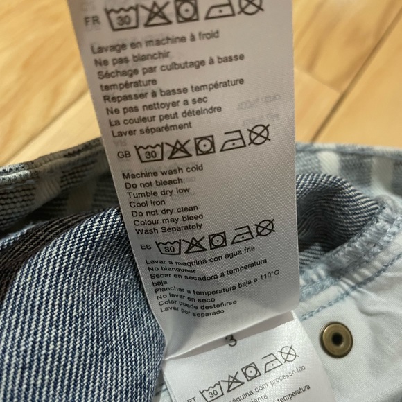 Striped Denim Mini Skirt - Picture 9 of 11